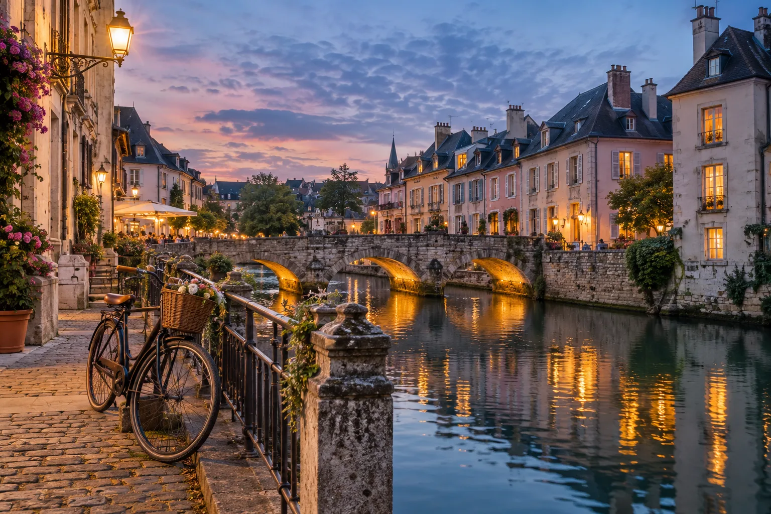 Illustrative travel idea: City walk on the water