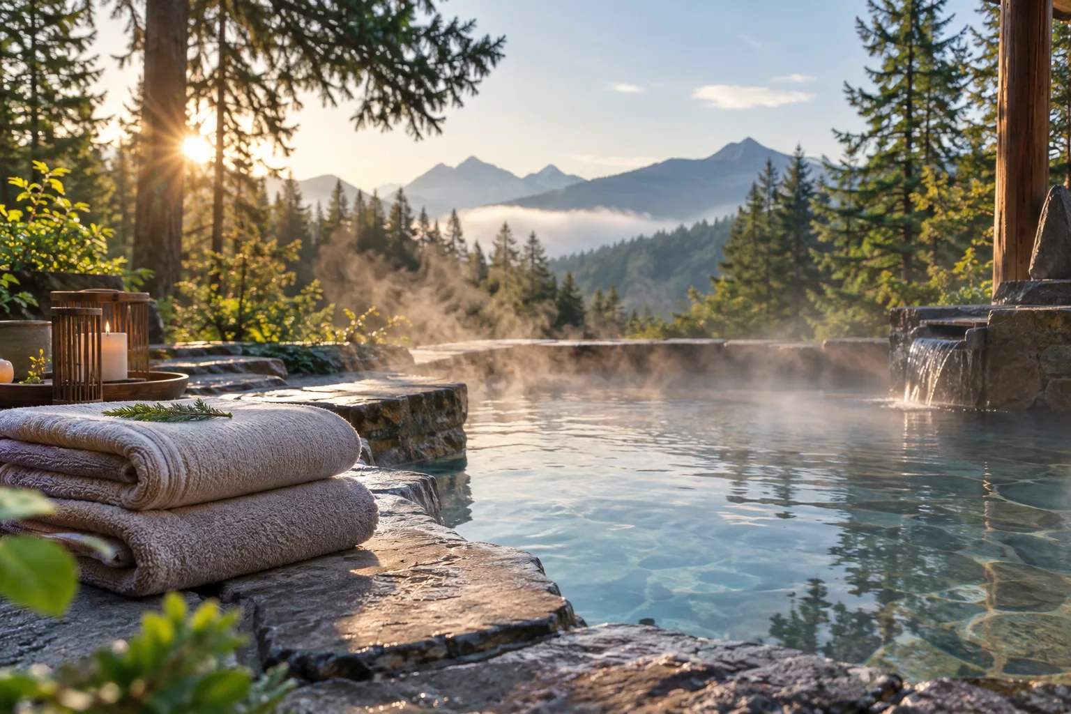Illustrative travel world: wellness time-out